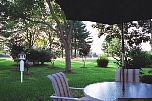 view from the patio to 17th tee