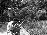 1955 shooting with buddy, Bob Gannett