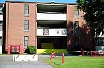 Closeup of Barracks Entry