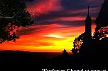 Wayfarers Chapel at Sunset