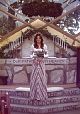 The bride, Jonnie Wyckoff Rohrer, on the altar steps